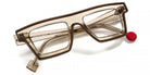 Sabine Be® Be Bold Line - Shiny Translucent Taupe / Shiny Solid Taupe Eyeglasses