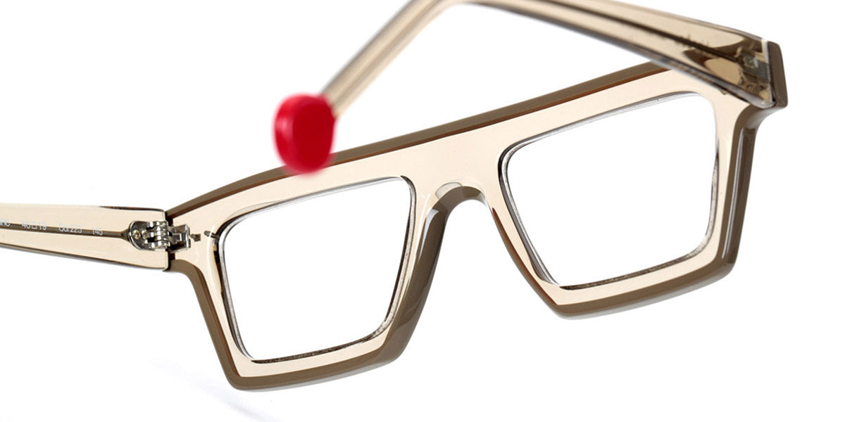 Sabine Be® Be Bold Line - Shiny Translucent Taupe / Shiny Solid Taupe Eyeglasses