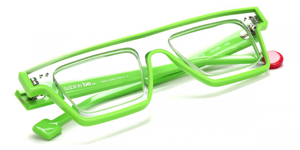 Sabine Be® Be Bold Line - Shiny Crystal / Shiny Prairie Green Eyeglasses