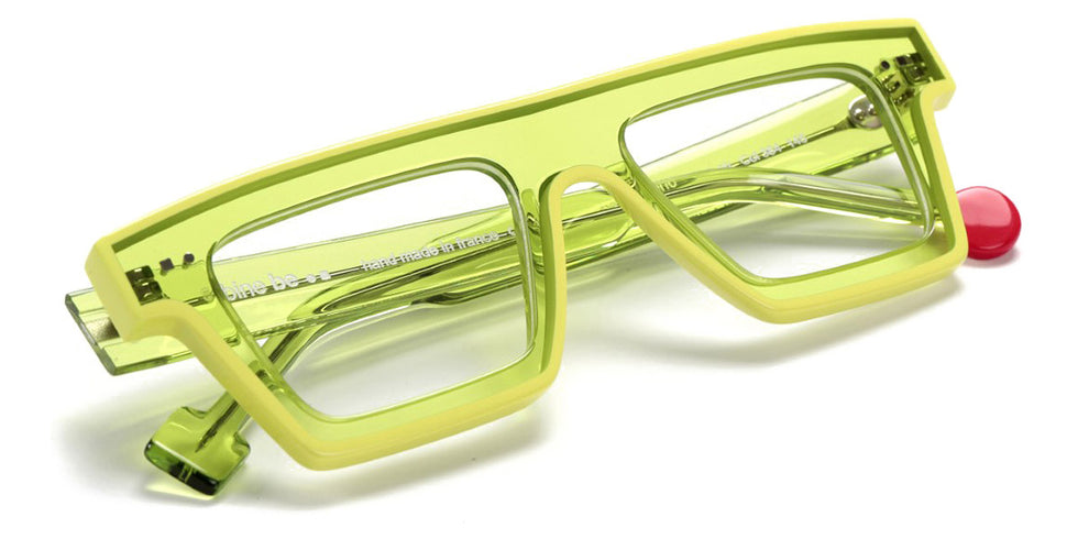 Sabine Be® Be Bold Line SB Be Bold Line 384 46 - Shiny Translucent Lime / Shiny Yellow Eyeglasses