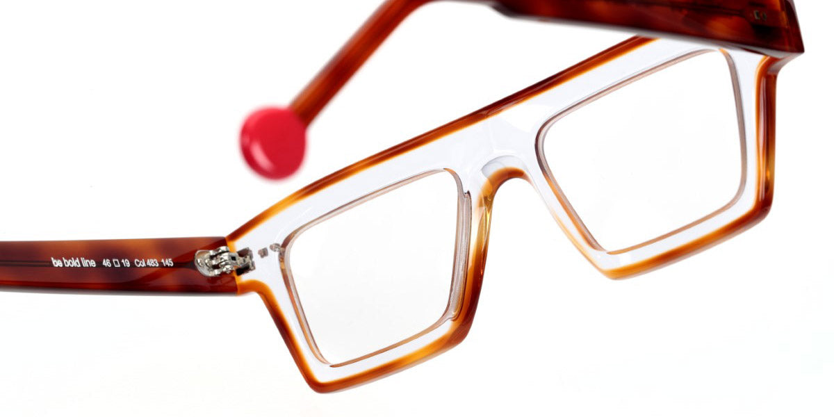 Sabine Be® Be Bold Line SB Be Bold Line 483 46 - Shiny Crystal / Shiny Blonde Tortoise Shell Eyeglasses