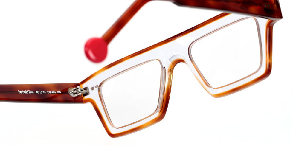 Sabine Be® Be Bold Line SB Be Bold Line 483 46 - Shiny Crystal / Shiny Blonde Tortoise Shell Eyeglasses