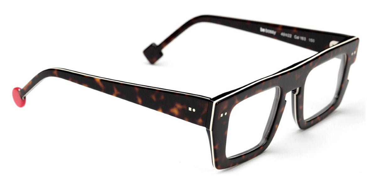 Sabine Be® Be Bossy - Shiny Dark Tortoise / White / Shiny Dark Tortoise Eyeglasses