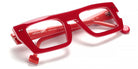 Sabine Be® Be Bossy - Shiny Translucent Red / White / Shiny Orange Eyeglasses