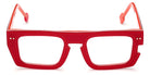 Sabine Be® Be Bossy - Shiny Translucent Red / White / Shiny Orange Eyeglasses