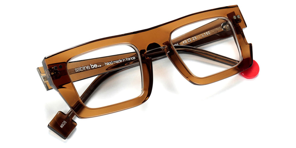 Sabine Be® Be Bossy SB Be Bossy 805 49 - Shiny Translucent Cognac Eyeglasses