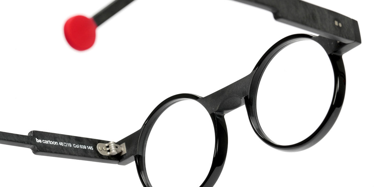 Sabine Be® Be Cartoon SB Be Cartoon 609 46 - Shiny Black / Matt Marbled Slate Gray Eyeglasses