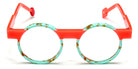 Sabine Be® Be Cartoon SB Be Cartoon 702 46 - Matte Marbled Turquoise / Shiny Miami Neon Orange Eyeglasses