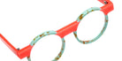 Sabine Be® Be Cartoon SB Be Cartoon 702 46 - Matte Marbled Turquoise / Shiny Miami Neon Orange Eyeglasses