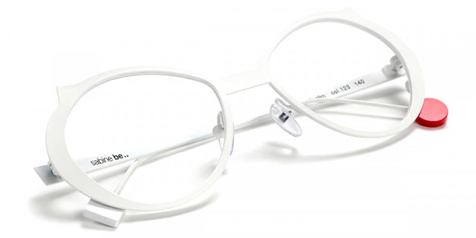 Sabine Be® Be Cat'S Slim - Satin White Eyeglasses