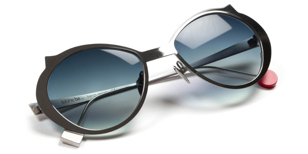 Sabine Be® Be Cat'S Slim Sun - Polished Palladium Sunglasses