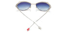 Sabine Be® Be Cat'S Slim Sun - Polished Palladium Sunglasses
