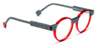 Sabine Be® Be Clever SB Be Clever 618 50 - Shiny Translucent Red / Matt Marbled Mouse Gray Eyeglasses