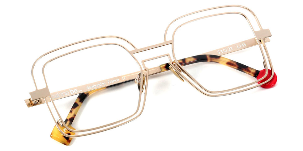 Sabine Be® Be Clush Wire SB Be Clush Wire 129 53 - Polished Pale Gold Eyeglasses