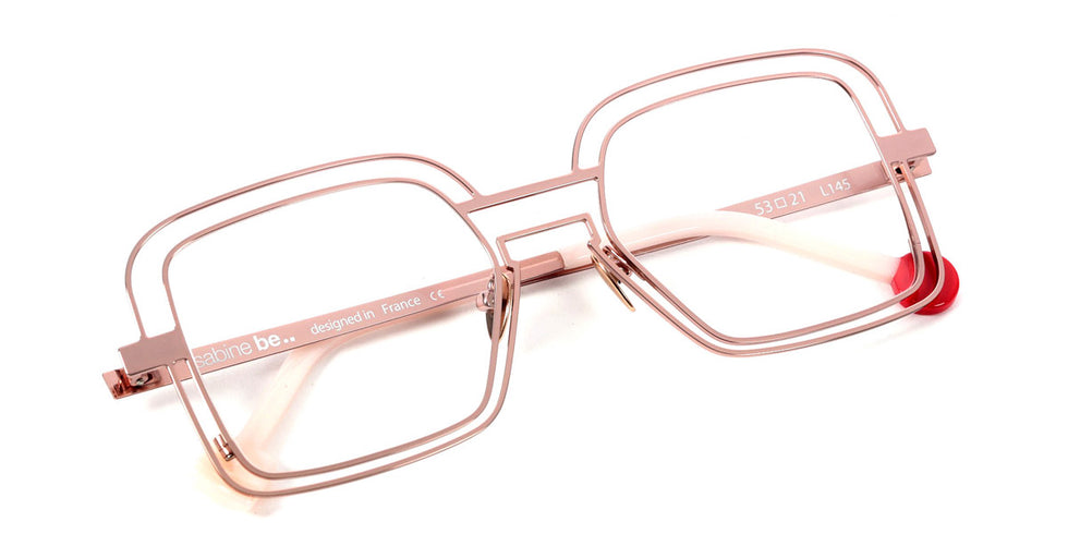 Sabine Be® Be Clush Wire SB Be Clush Wire 140 53 - Polished Rose Gold Eyeglasses