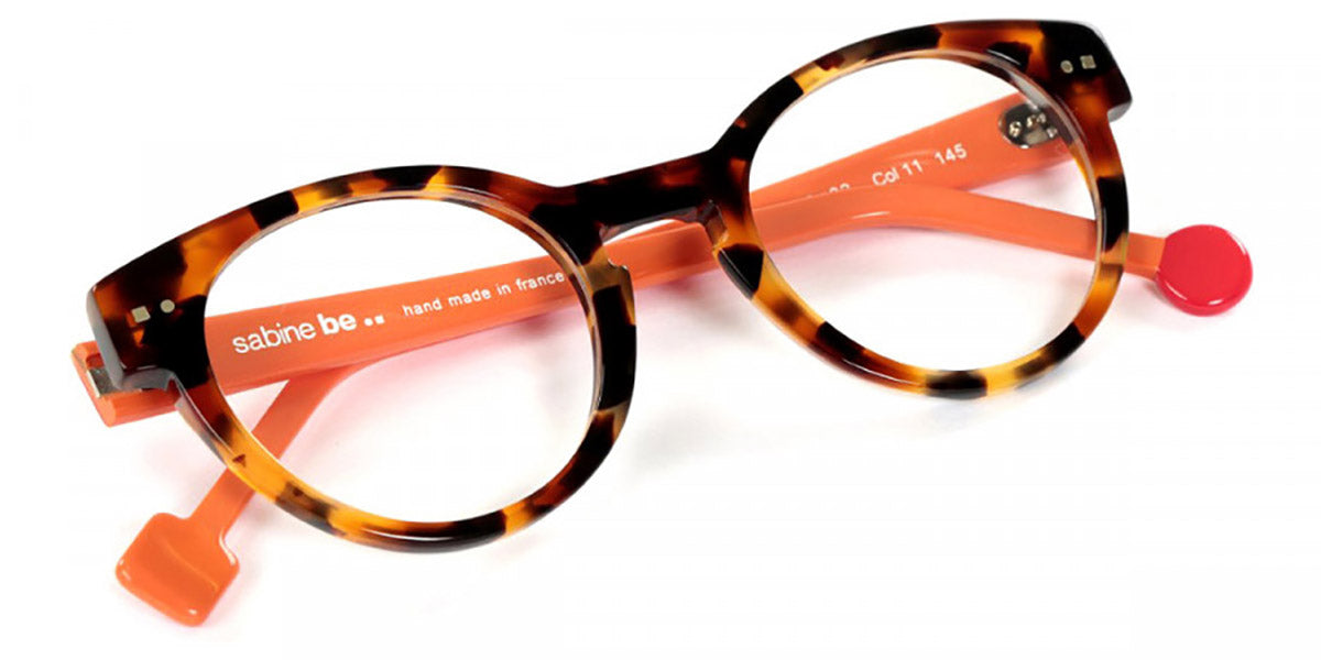Sabine Be® Be Crazy - Shiny Fawn Tortoise / Shiny Translucent Orange Eyeglasses
