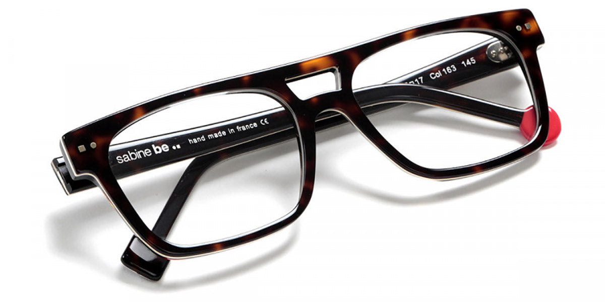 Sabine Be® Be Dandy - Shiny Dark Tortoise / White / Shiny Dark Tortoise Eyeglasses