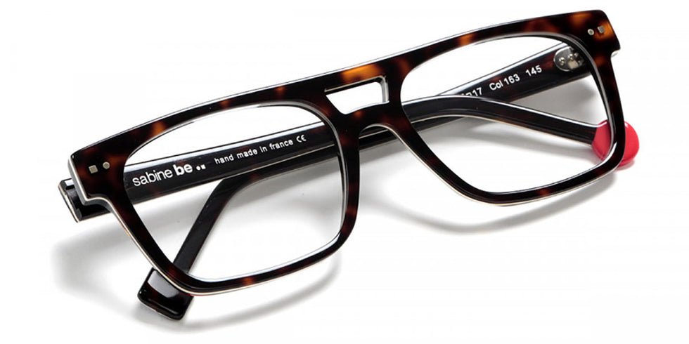 Sabine Be® Be Dandy - Shiny Dark Tortoise / White / Shiny Dark Tortoise Eyeglasses
