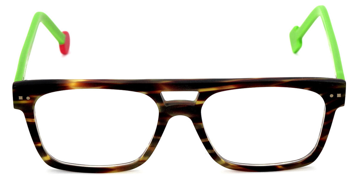 Sabine Be® Be Dandy - Matte Veined Tortoise / Matte Neon Green Eyeglasses