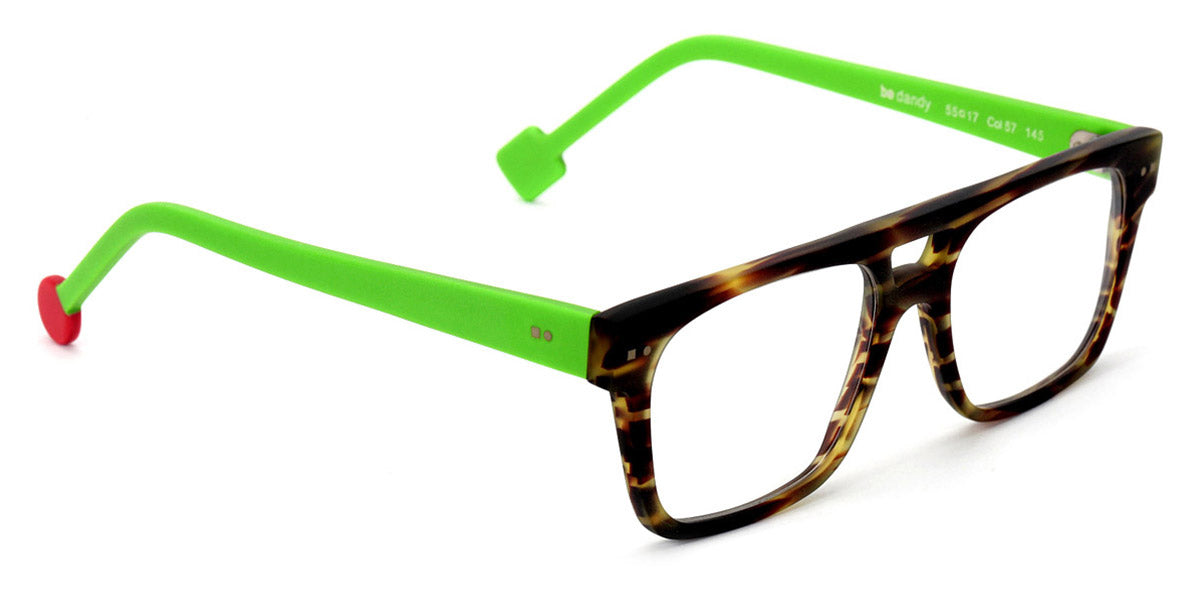 Sabine Be® Be Dandy - Matte Veined Tortoise / Matte Neon Green Eyeglasses