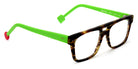 Sabine Be® Be Dandy - Matte Veined Tortoise / Matte Neon Green Eyeglasses