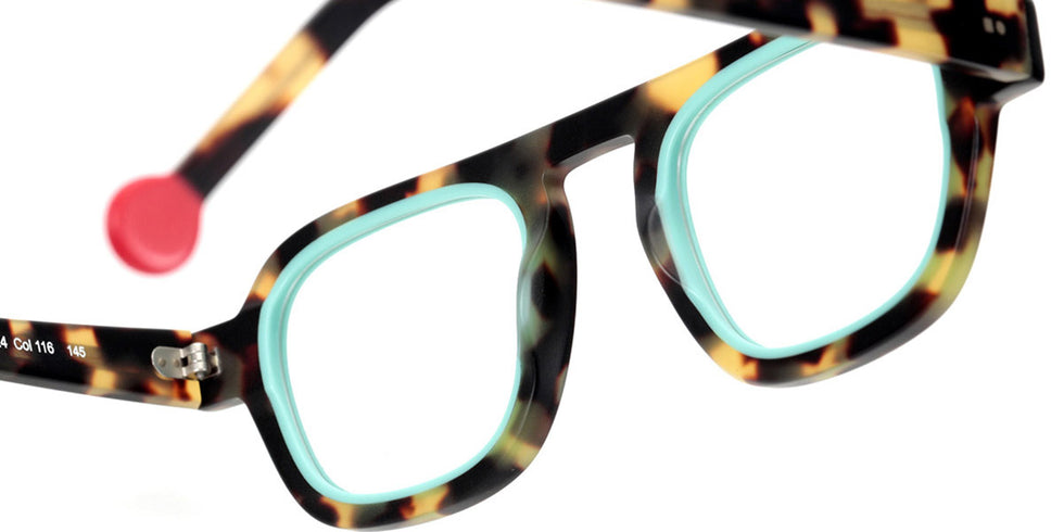 Sabine Be® Be Factory - Matte Tokyo Tortoise / Matte Turquoise Eyeglasses