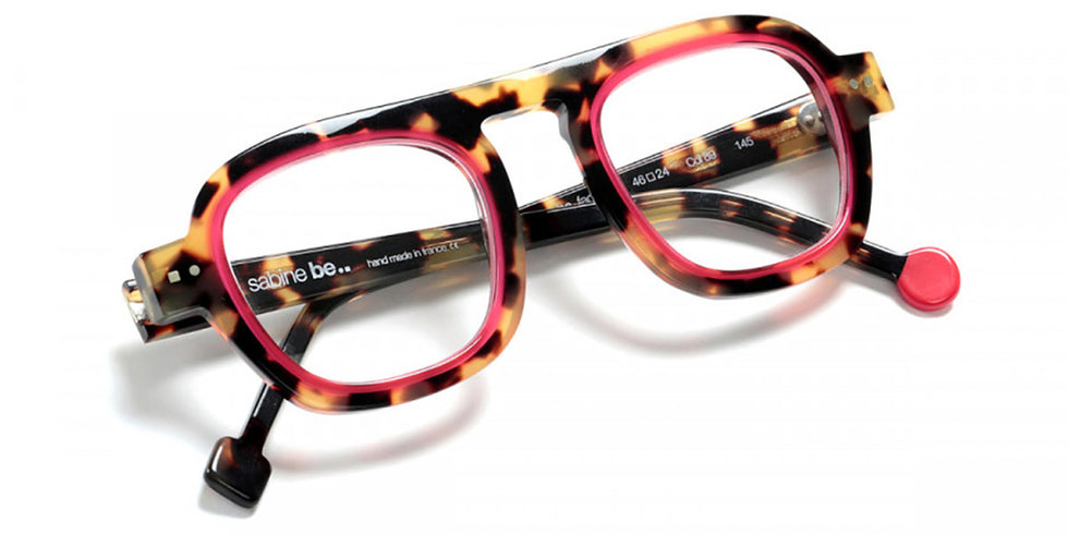 Sabine Be® Be Factory - Shiny Tokyo Tortoise / Shiny Neon Pink Eyeglasses
