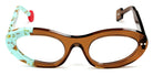 Sabine Be® Be Gaga SB Be Gaga 725 51 - Shiny Cognac Translucent / Turquoise Marbled Matte Eyeglasses