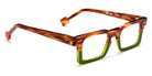 Sabine Be® Be Geek - Shiny Blonde Veined Tortoise / Shiny Translucent Light Green Eyeglasses