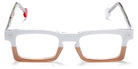 Sabine Be® Be Geek - Shiny Crystal White / Shiny Translucent Nude Eyeglasses