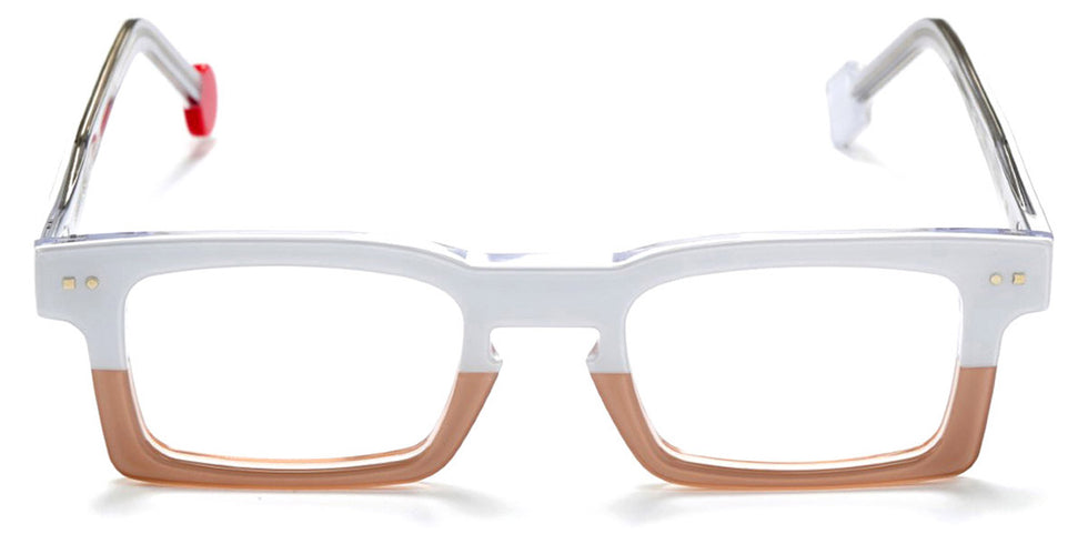 Sabine Be® Be Geek - Shiny Crystal White / Shiny Translucent Nude Eyeglasses