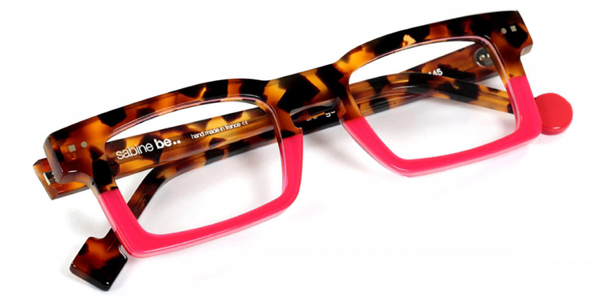 Sabine Be® Be Geek - Shiny Fawn Tortoise / Shiny Neon Pink Eyeglasses