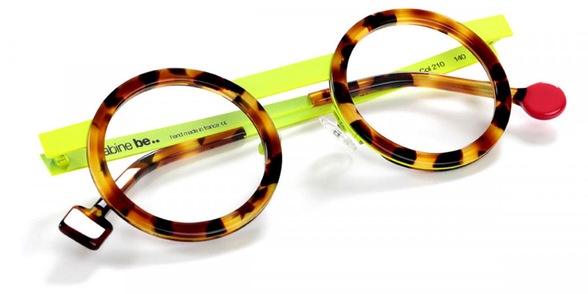 Sabine Be® Be Gipsy - Shiny Fauve Tortoise / Satin Neon Yellow Eyeglasses