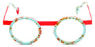 Sabine Be® Be Gipsy SB Be Gipsy 514 43 - Matt Marbled Turquoise / Satin Neon Orange Eyeglasses