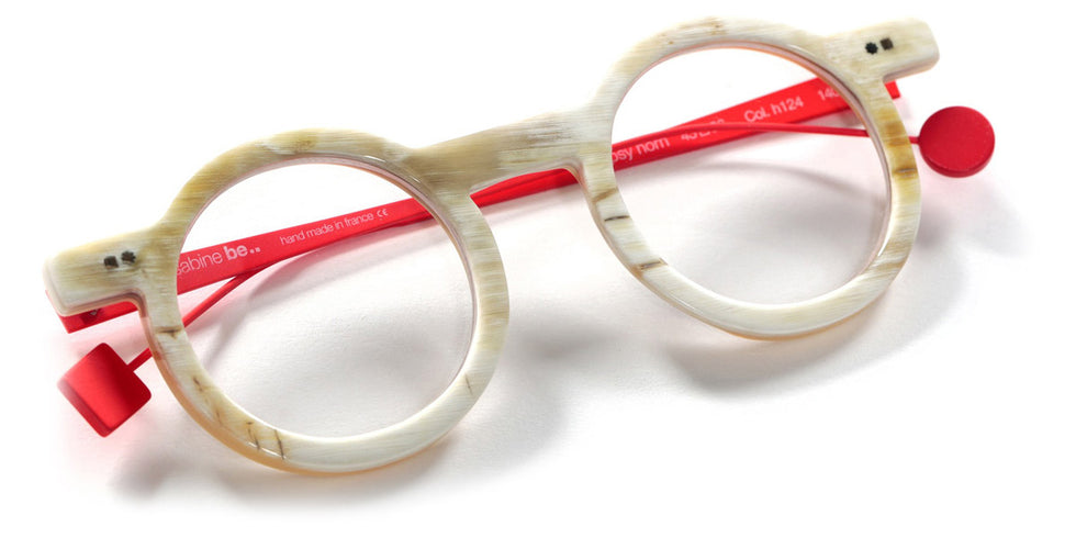 Sabine Be® Be Gipsy Horn SB Be Gipsy Horn 124 43 - Satin Neon Orange Eyeglasses