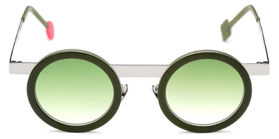 Sabine Be® Be Gipsy Sun SB Be Gipsy Sun 347 43 - Matt Translucent Light Green / Polished Ruthenium Sunglasses