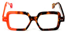 Sabine Be® Be Glossy SB Be Glossy 729 51 - Shiny Tawny Tortoiseshell / Shiny Miami Neon Orange Eyeglasses