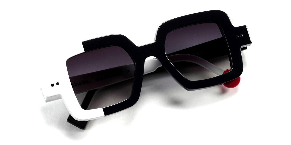 Sabine Be® Be Glossy Sun SB Be Glossy Sun 800 48 - Bleu Nuit Brillant / Blanc Brillant Sunglasses