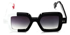 Sabine Be® Be Glossy Sun SB Be Glossy Sun 800 48 - Bleu Nuit Brillant / Blanc Brillant Sunglasses