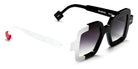 Sabine Be® Be Glossy Sun SB Be Glossy Sun 800 48 - Bleu Nuit Brillant / Blanc Brillant Sunglasses
