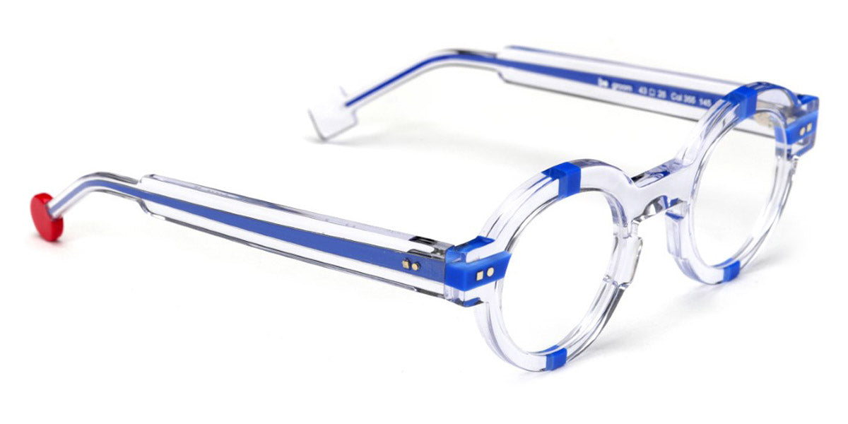 Sabine Be® Be Groom SB Be Groom 355 43 - Shiny Crystal / Shiny Majorelle Blue Eyeglasses