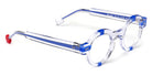 Sabine Be® Be Groom SB Be Groom 355 43 - Shiny Crystal / Shiny Majorelle Blue Eyeglasses