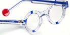Sabine Be® Be Groom SB Be Groom 355 43 - Shiny Crystal / Shiny Majorelle Blue Eyeglasses