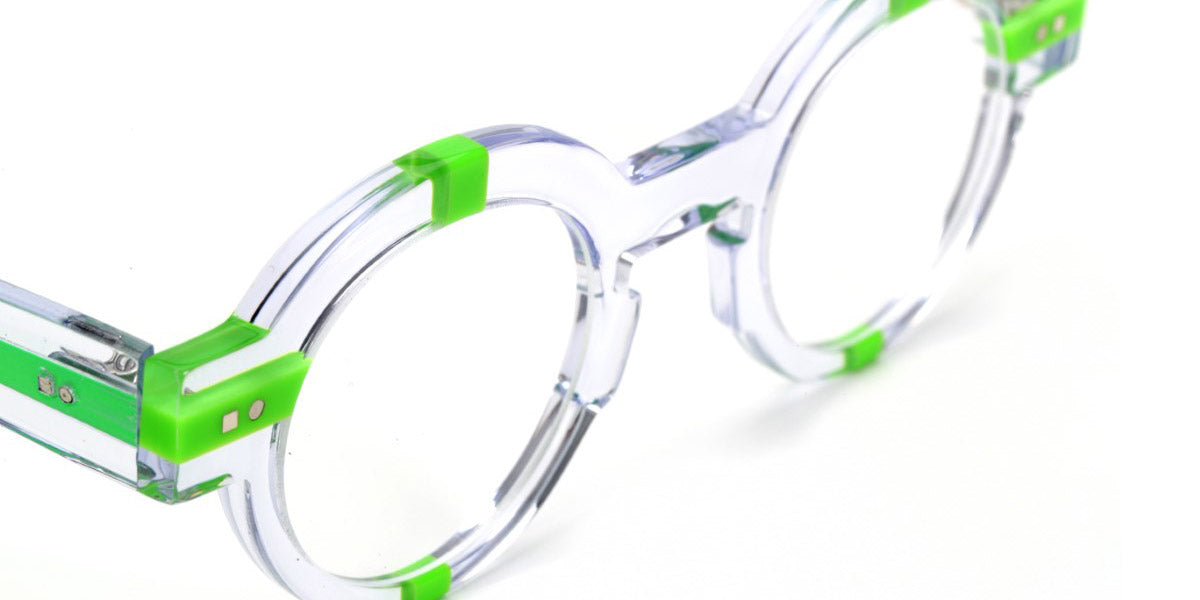 Sabine Be® Be Groom SB Be Groom 369 43 - Shiny Crystal / Shiny Neon Green Eyeglasses