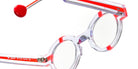 Sabine Be® Be Groom SB Be Groom 761 43 - Shiny Crystal / Shiny Miami Neon Orange Eyeglasses