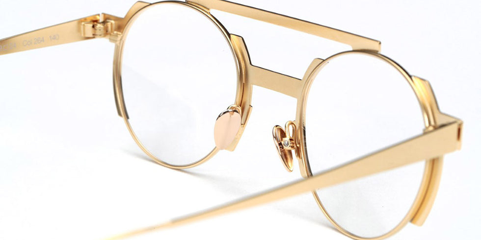 Sabine Be® Be Groovy Slim - Polished Pale Gold / Polished Palladium Eyeglasses