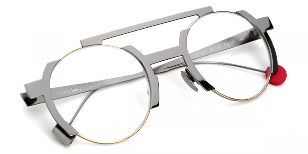 Sabine Be® Be Groovy Slim - Polished Ruthenium / Polished Rose Gold Eyeglasses