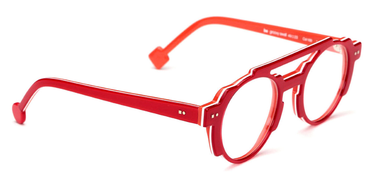 Sabine Be® Be Groovy Swell - Shiny Translucent Red / White / Shiny Orange Eyeglasses