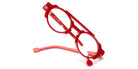 Sabine Be® Be Groovy Swell - Shiny Translucent Red / White / Shiny Orange Eyeglasses