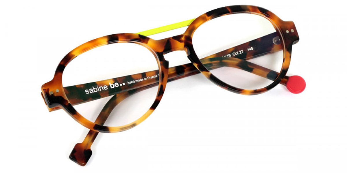 Sabine Be® Be Hype - Matte Fawn Tortoise / Neon Yellow Eyeglasses